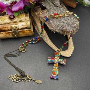 Michal Golan rosary style necklace A47